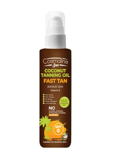 190ml Nourishing Tanning Oil, Hydrating, Protective &amp; Lightweight, Coconut Scented