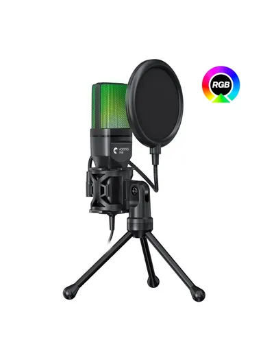 Computer Gaming Microphone USB Condenser Desktop Mic with RGB Light SF-777R 