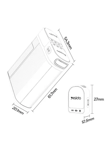 2 in 1 Button Clip-On Microphone 100m Range Wireless Lavalier Mic Set KR19