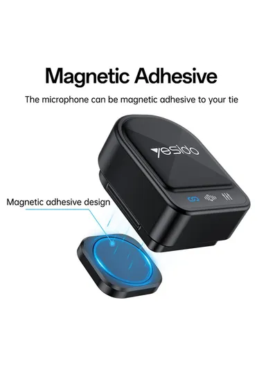 2 in 1 Button Clip-On Microphone 100m Range Wireless Lavalier Mic Set KR19