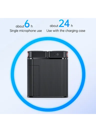 2 in 1 Button Clip-On Microphone 100m Range Wireless Lavalier Mic Set KR19