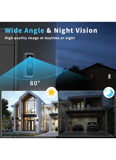 2.4G Point to Point 4 Inch Visual Intercom Doorbell PIR Motion Detection Night Vision Wireless Video Door Phone SY-30