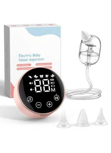 Baby Nasal Aspirator Electric Nose Suction Device with Lullaby Function 9 Levels Adjustment QY-201