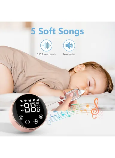 Baby Nasal Aspirator Electric Nose Suction Device with Lullaby Function 9 Levels Adjustment QY-201