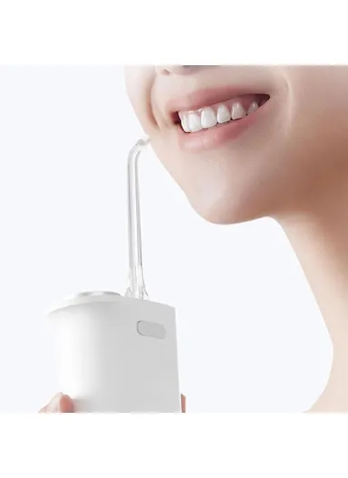 200ml 2200mAh Rechargeable Electric Water Flosser, 4 Gears Teeth Cleaning Oral Irrigator Water Flosser MIJIA MEO704 F400 - White