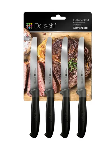 4 Pcs Steak Knife Set DH-04645 - Black