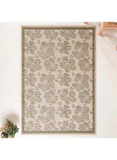 200 x 280 cm Nova Nature's Tapestry Indoor Outdoor Decorative Rug - Green