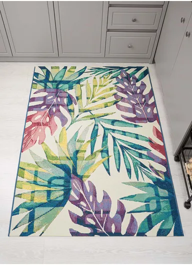120 x 170 cm Jardin Tropical Breeze Indoor Outdoor Decorative Rug - Multicolor