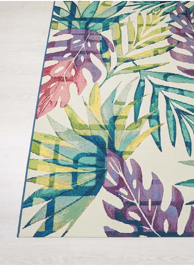 120 x 170 cm Jardin Tropical Breeze Indoor Outdoor Decorative Rug - Multicolor