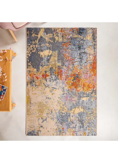 200 x 280 cm Jardin Abstract Patterns Indoor Outdoor Decorative Rug - Multicolor