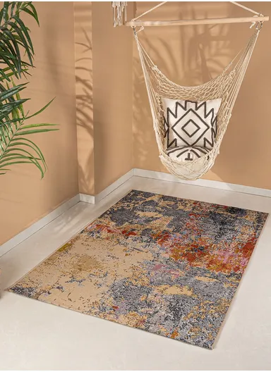 200 x 280 cm Jardin Abstract Patterns Indoor Outdoor Decorative Rug - Multicolor