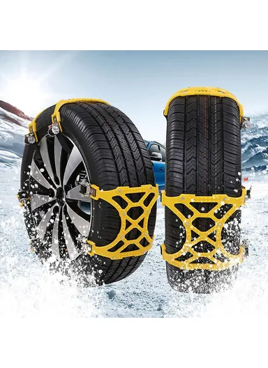 6Pcs Winter Car Tire Snow Chains Anti Skid Automotive Tire Wheels Chains Safety Traction Chains