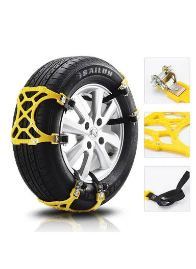 6Pcs Winter Car Tire Snow Chains Anti Skid Automotive Tire Wheels Chains Safety Traction Chains