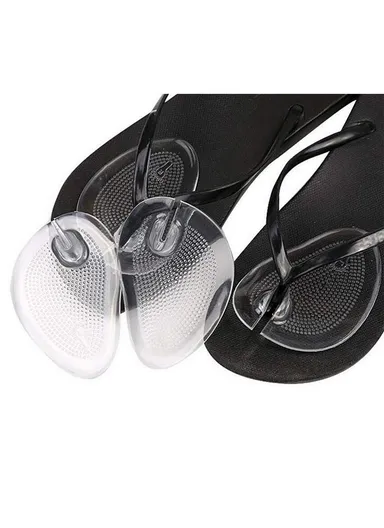 PU Gel Ball of Foot Cushion, Soft, Self-Adhesive Pad for Flip Flops and High Heels, Comfortable Pain Relief