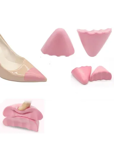 Adjustable Soft PU Toe Filler Shoe Inserts, Height Lift, Foot Support &amp; Pressure Relief - Small