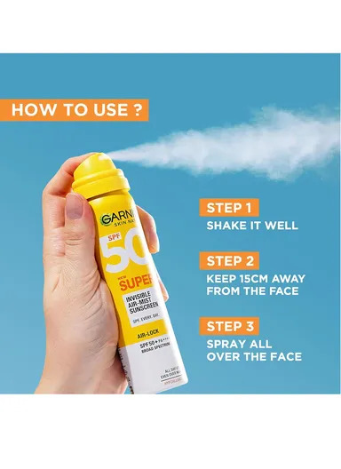 75ml UV Invisible Air Mist Sunscreen, Ultra-Light, No White Cast, SPF 50+ Protection