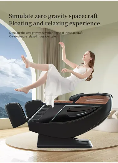 120W Full Body Zero Gravity 3D Massage Chair with SL Track, Thai Stretch, AI Voice Control, Heat Therapy, Bluetooth Speakers &amp; Airbag Massage L39 