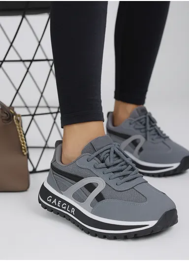Stylish, Comfortable &amp; Casual Women's Sneakers AF8817 - Dark Grey