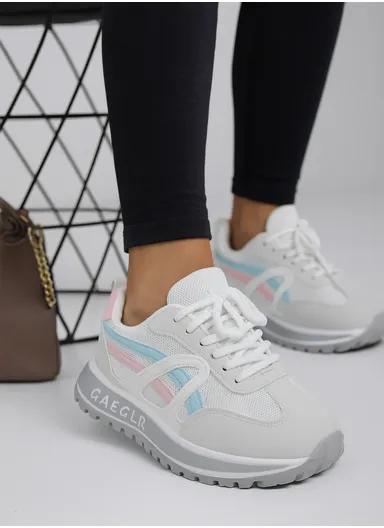 Stylish, Comfortable &amp; Casual Women's Sneakers AF8817 - Light Grey