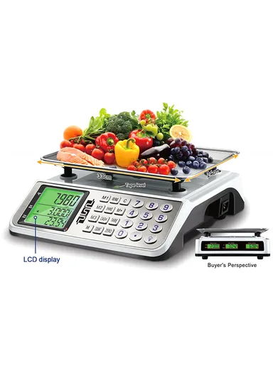 40kg Rechargeable Digital Scale with Dual Units &amp; LCD Display KD7041