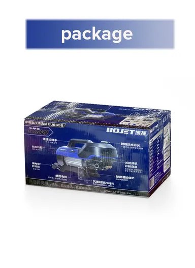 1600W 70 Bar, 6.5L/min Flow High Pressure Washer Portable Electric Power Cleaner with Foam Bottle &amp; Complete Accessory Kit BJ6658 