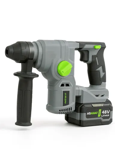 48V Cordless Brushless Cordless Hammer Drill SDS with 2 Rechargeable Batteries &amp; Plastic Storage Case WT22