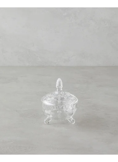 Candessa Glass Sugar Bowl 12x10.5 cm Transparent