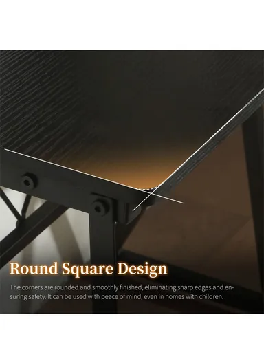 40" Gaming Desk with Two-Tier Storage Hutch &amp; Pegboard (W100 x D55 x H158)cm - Black