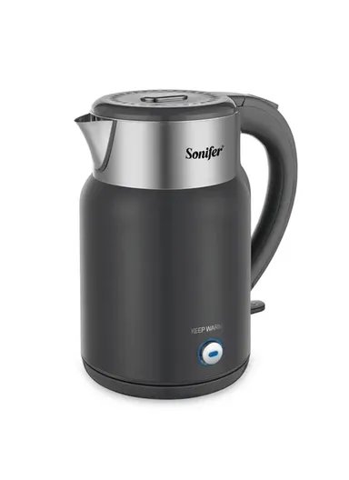 1500W 1.8L Stainless Steel Electric Fast Boiling Water Kettle SF-2146 - Black