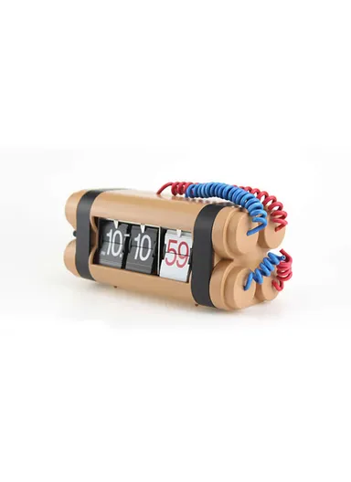 Bomb Flip Clock Percussion Powder Flip Table Clock