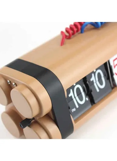 Bomb Flip Clock Percussion Powder Flip Table Clock