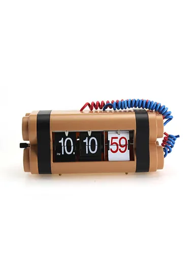 Bomb Flip Clock Percussion Powder Flip Table Clock