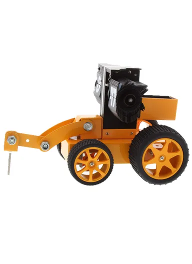 Bulldozer Flip Clock With Four-wheeled Removable Flip Clock