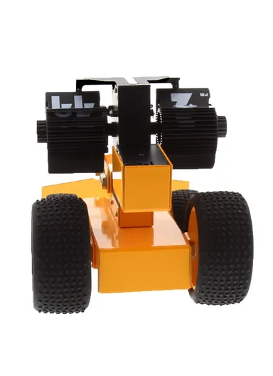 Bulldozer Flip Clock With Four-wheeled Removable Flip Clock