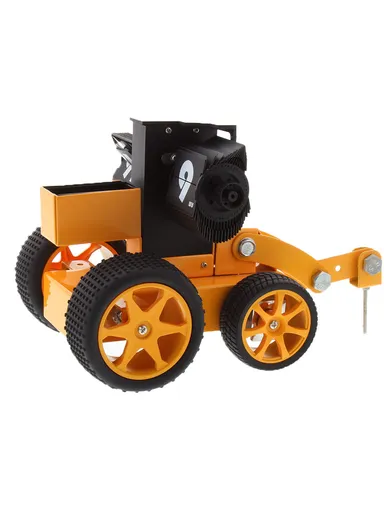 Bulldozer Flip Clock With Four-wheeled Removable Flip Clock