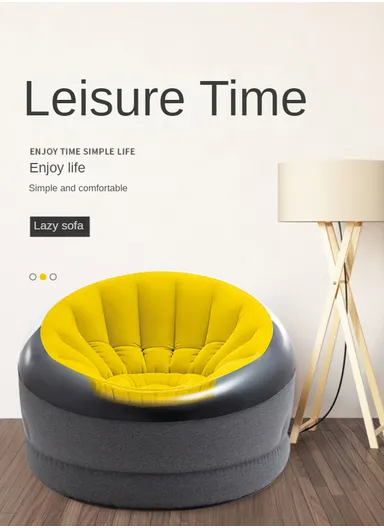 Inflatable Empire Chair - Outdoor Furniture Series TB-68582 (L112 x W109 x H69)cm - Yellow