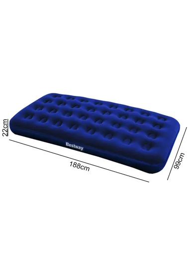 227kg Max Single Mattress Blue Air Mattress 67001 (L188 x W99 x H22)cm