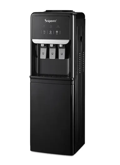 Top-Loading Water Dispenser With Storage Cabinet SP-1022TB - Glossy Black