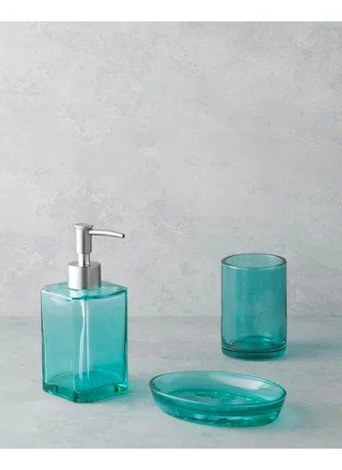 Berta 3-Piece Bathroom Set Turquoise