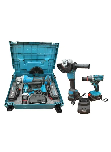 21V Cordless Electric Angle Grinder &amp; Impact Wrench Set JL-S-1