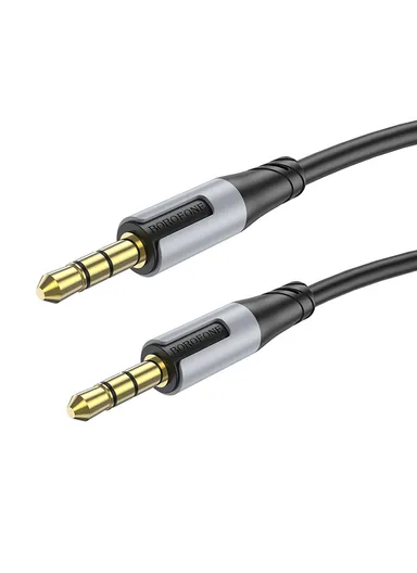 3.5mm Aux Audio Cable, HiFi Sound, Gold-Plated Connectors, Nylon Braided, Universal Compatibility BL19 - Black