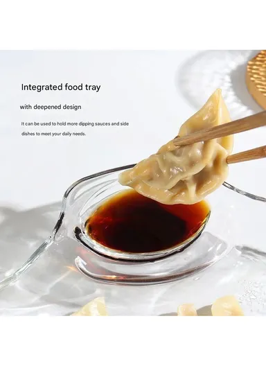 Stylish Glass Fruit Plate, Durable and Easy-to-Clean Serving Tray JZ8009