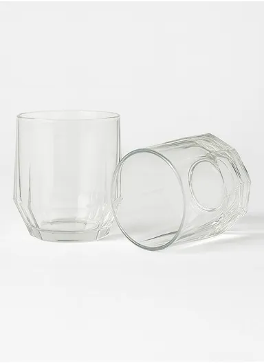 230ml 6Pcs Luxurious Round Glass Cup Set With Elegant Design For Soft Drinks AIZLV-LJJW01