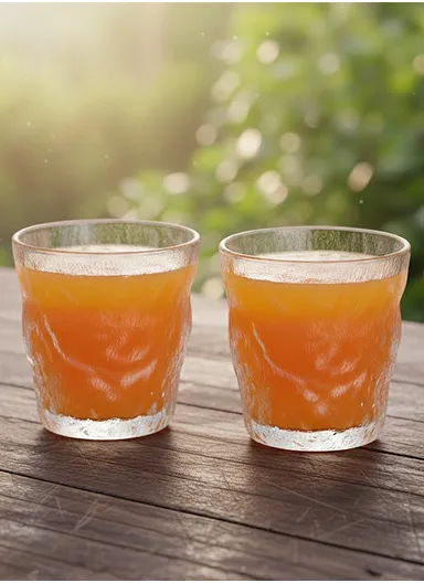 250ml 6-Pcs Matte Finish Cold Beverages Glass Cups Set AIZLV-BC01