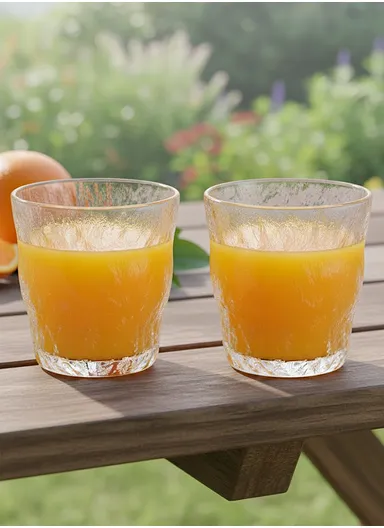 250ml 6-Pcs Matte Finish Cold Beverages Glass Cups Set AIZLV-BC01