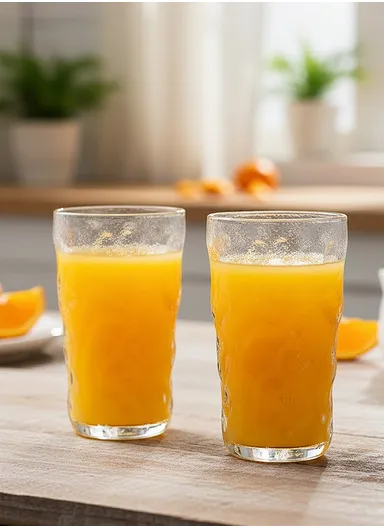 6-Pcs 350ml Coffee Elegant Design Glass Cup Set BC02