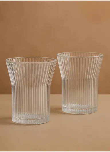 200ml 6Pcs Transparent Glass Cups with Sturdy Base &amp; Smooth Rim for Beverages