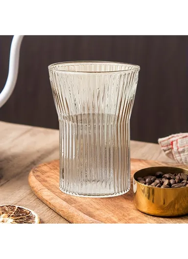 200ml 6Pcs Transparent Glass Cups with Sturdy Base &amp; Smooth Rim for Beverages