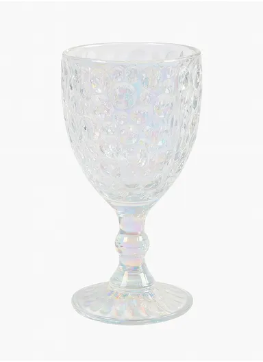 280ml 6Pcs Pearl Dot Design Drinking Glass, Cold-Resistant &amp; Stylish AIZLV128 - Transparent