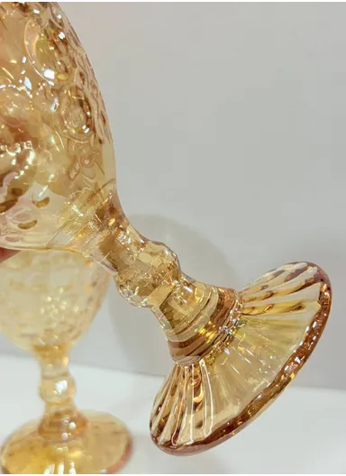 280ml 6Pcs Pearl Dot Design Drinking Glass, Cold-Resistant &amp; Stylish AIZLV128 - Transparent